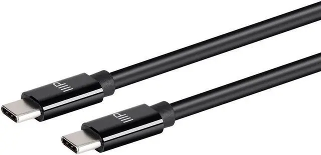 Alt view image 2 of 6 - Monoprice TPE Jacketed USB C to USB A 2.0 Cable - 6 Feet - Black | Fast Charging, High Speed, Up to 3A/60W, Type C, Compatible with iPad / Samsung Galaxy and More - Select Series