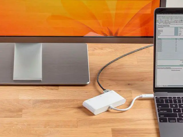 Alt view image 8 of 8 - Monoprice USB-C to HDMI Adapter- Black Mirror Display Resolutions Up To 4K @30Hz to - Select Series