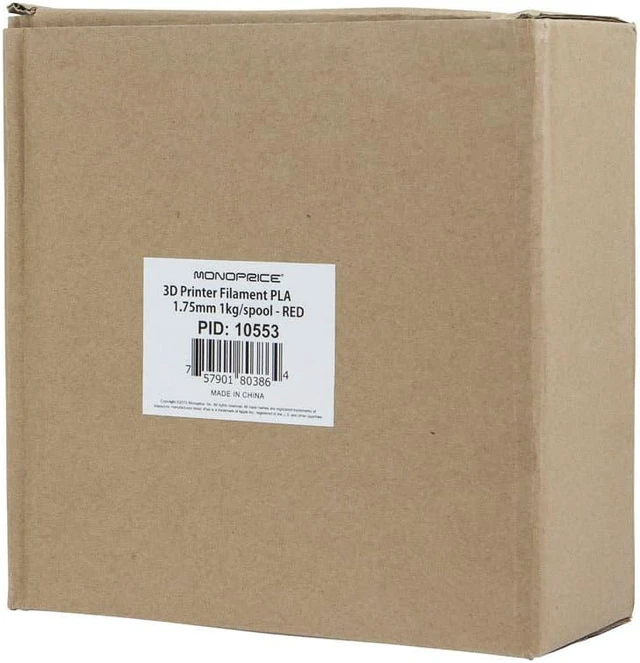 Alt view image 3 of 5 - Monoprice Inc. Filament 3Dpla 1.75Mm 1Kg/Spool_ Red