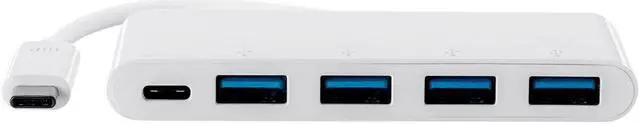 Alt view image 3 of 7 - Monoprice USB-C to 4x USB-A 3.0 and USB-C (F) Adapter, Compatible With USB-C Equipped Laptops, Such As The Apple Macbook And Google Chromebook - Select Series