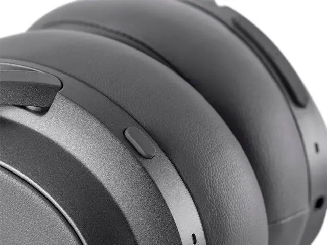 Alt view image 5 of 15 - Monoprice BT-600ANC Bluetooth Over Ear Headphones with Active Noise Cancelling (ANC), Qualcomm aptX HD Audio, AAC, Touch Controls, 40hr Playtime