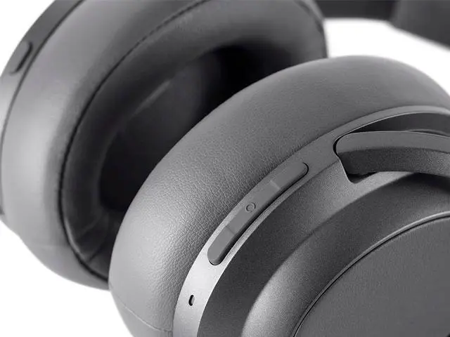 Alt view image 4 of 15 - Monoprice BT-600ANC Bluetooth Over Ear Headphones with Active Noise Cancelling (ANC), Qualcomm aptX HD Audio, AAC, Touch Controls, 40hr Playtime