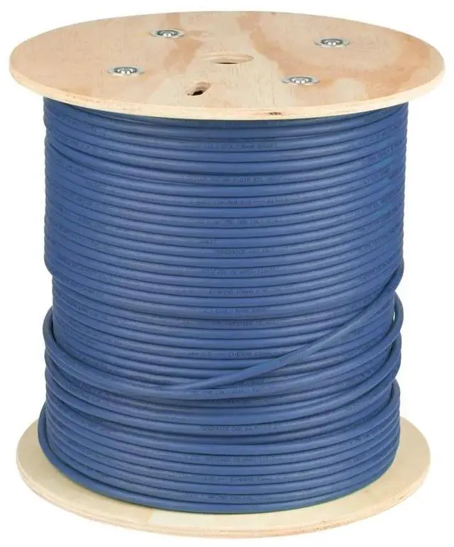 Alt view image 3 of 14 - Monoprice Cat6A Ethernet Bulk Cable - 500 Feet - Blue, Solid - 550MHz, F/UTP, -CMR, Riser Rated - Pure Bare Copper Wire, -10G, 23AWG - RoHS (UL) (TAA)  13072