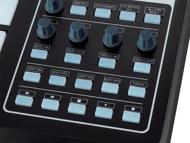 Alt view image 6 of 6 - Monoprice SRP200 USB Pad Controller with 16 RGB Velocity and Pressure Sensitive Pads and 8 Assignable Sliders, 5 Assignable Knobs - Stage Right Series