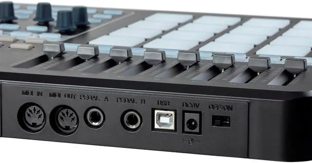 Alt view image 3 of 6 - Monoprice SRP200 USB Pad Controller with 16 RGB Velocity and Pressure Sensitive Pads and 8 Assignable Sliders, 5 Assignable Knobs - Stage Right Series