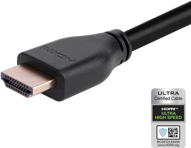 Alt view image 4 of 8 - Monoprice 8K HDMI 2.1 Cable - 15 Feet - Black | Certified Ultra High Speed, 8k@60Hz, 48Gbps, Compatible With Sony PS5 / PS5 Digital Edition / Xbox Series X & Series S and More