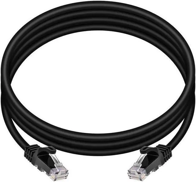 Alt view image 4 of 7 - Monoprice Cat6 Ethernet Patch Cable - 7 Feet - Black (12-Pack) Snagless RJ45, 550MHz, UTP, Pure Bare Copper Wire, 24AWG - FLEXboot Series
