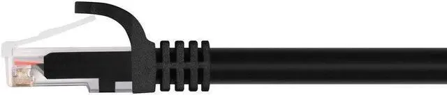 Alt view image 2 of 7 - Monoprice Cat6 Ethernet Patch Cable - 7 Feet - Black (12-Pack) Snagless RJ45, 550MHz, UTP, Pure Bare Copper Wire, 24AWG - FLEXboot Series