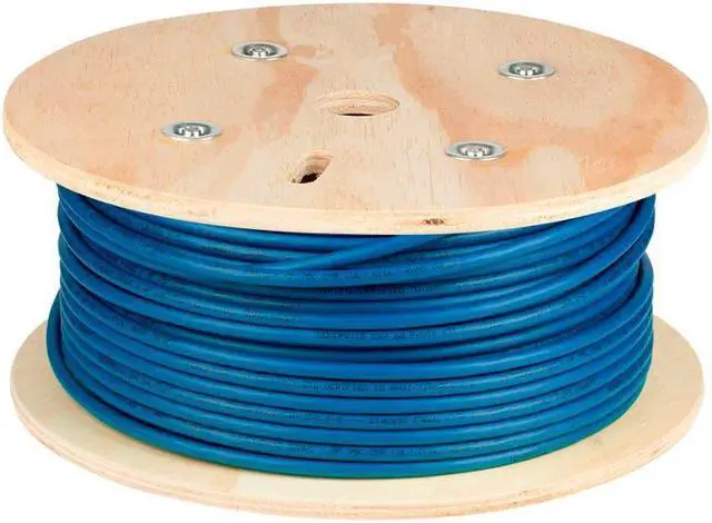 Alt view image 5 of 20 - Monoprice Cat8 Network Cable - 250 Feet Bulk - Blue | 2GHz, S/FTP Shielded, Solid, 22AWG, 40G, Bare Copper, For Ethernet Switch, Modem, Router - Entegrade Series