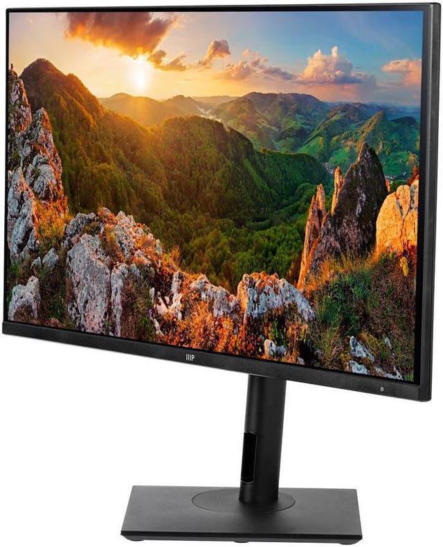 Alt view image 2 of 9 - Monoprice CrystalPro Monitor - 28in, 4K UHD, 60Hz, 65W USB-C, Height Adjustable Stand, IPS, HDMI, DP, 75x75 VESA, For Business and Gaming