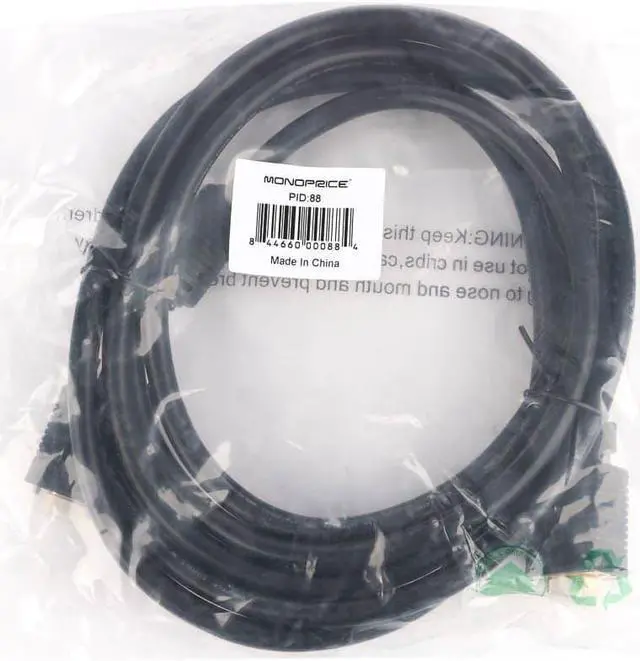 Alt view image 10 of 11 - Monoprice Inc. Svga Super Vga M/F Monitor Cable 10F