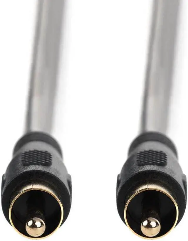 Alt view image 5 of 8 - Monoprice Audio/Video Coaxial Cable - 6 Feet - Black | RCA Male/Male RG-59U 75ohm (for S/PDIF Digital Coax Subwoofer & Composite Video)