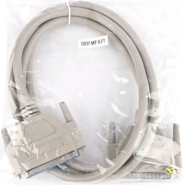 Alt view image 5 of 9 - Monoprice Molded Cable - 6 Feet - DB37 Male/Female