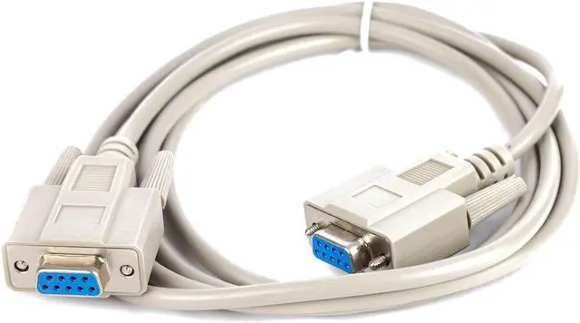 Alt view image 5 of 7 - Monoprice Molded Null Modem Cable - 6 Feet - DB9 Female/Female
