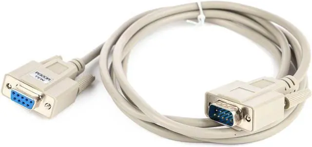 Alt view image 8 of 10 - Monoprice 6ft Molded Null Modem DB9 Male/Female Cable