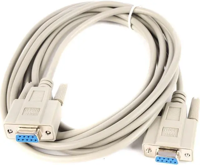 Alt view image 4 of 10 - Monoprice 10ft Molded DB9 Female/Female Serial Cable