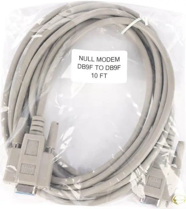 Alt view image 5 of 10 - Monoprice 10ft Molded DB9 Female/Female Serial Cable