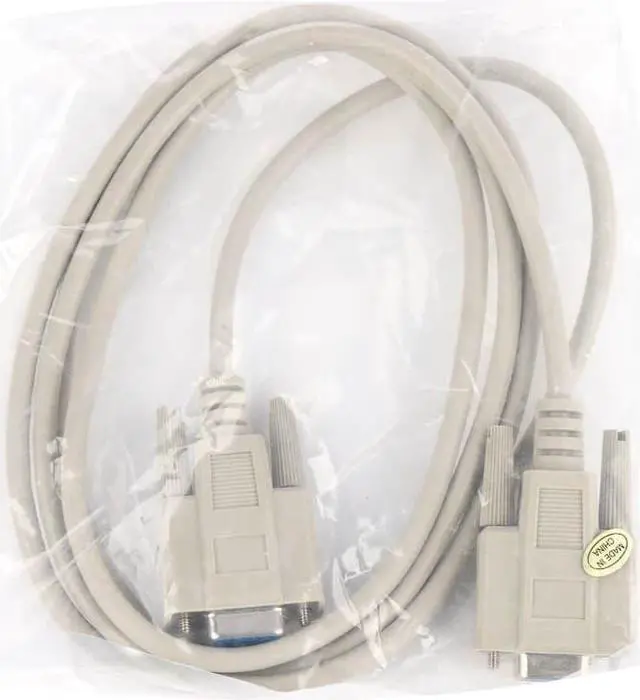 Alt view image 8 of 8 - Monoprice 6ft Molded DB9 Female/Female Serial Cable