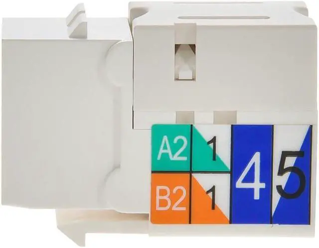 Alt view image 5 of 9 - Monoprice Cat6 Punch Down Keystone Jack - White