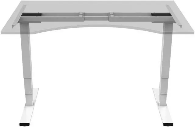 Alt view image 5 of 12 - Monoprice Dual Motor 3-Stage Sit-Stand Desk, v2, White | Ergonomic Work From Home, Office, Workstation Stand up Desk - Workstream Collection
