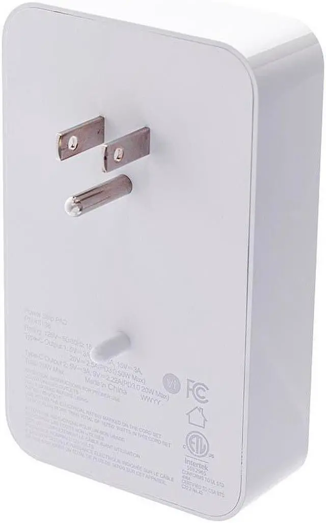 Alt view image 4 of 6 - Monoprice 2-Outlet Wall Tap Power Strip with USB-C PD 50W + 20W Power Delivery, Wall Mountable, For Laptops and Mobile Phones - Workstream Collection