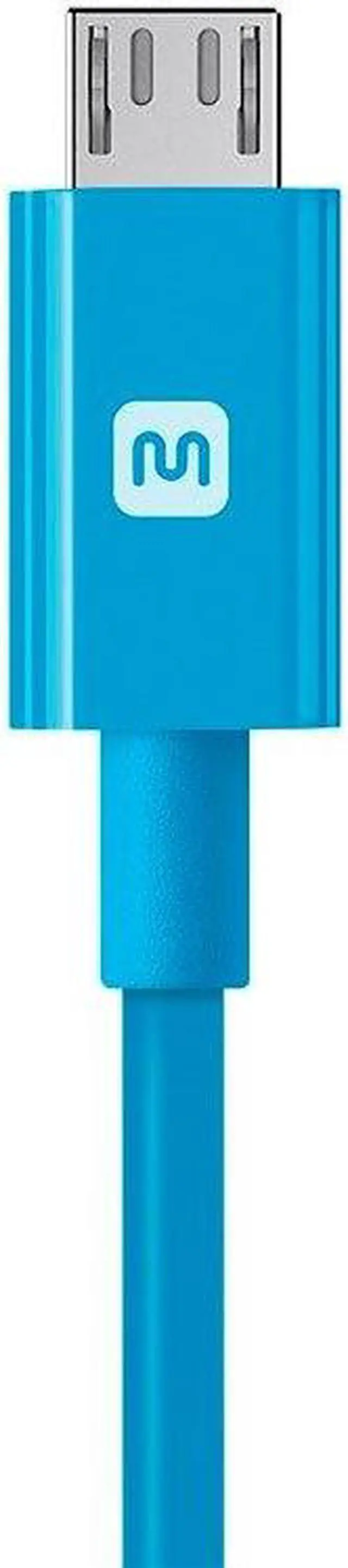 Alt view image 2 of 6 - Monoprice USB Type-A to Micro Type-B Cable - 3 Feet - Purple | 2.4A, 22/30AWG - Select Series