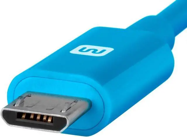 Alt view image 5 of 6 - Monoprice USB Type-A to Micro Type-B Cable - 3 Feet - Purple | 2.4A, 22/30AWG - Select Series