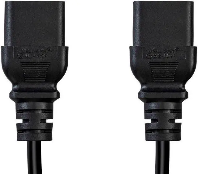 Alt view image 5 of 7 - Monoprice Heavy Duty Splitter Power Cord - 2 Feet - Black | IEC 60320 C20 to 2x IEC 60320 C13, 14AWG, 15A, SJTW, 100-250V