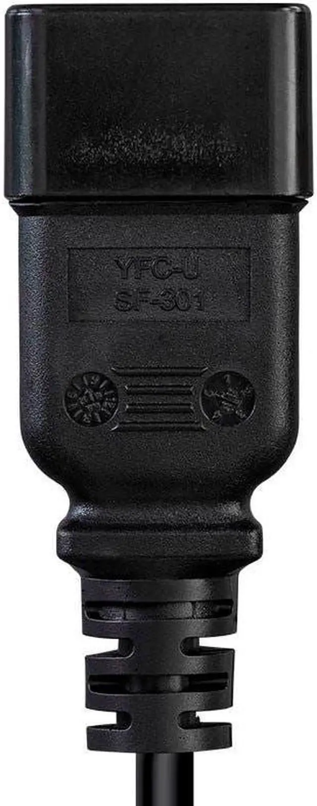 Alt view image 6 of 7 - Monoprice Heavy Duty Splitter Power Cord - 2 Feet - Black | IEC 60320 C20 to 2x IEC 60320 C13, 14AWG, 15A, SJTW, 100-250V