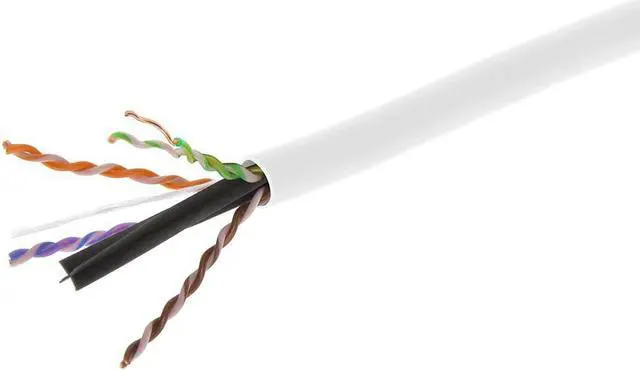 Main image of Monoprice Cat6 Plenum Bulk Cable - 500 Feet - White | UL, Solid, 550MHz, UTP, CMP, Bare Copper, 10G, 23AWG, (TAA)