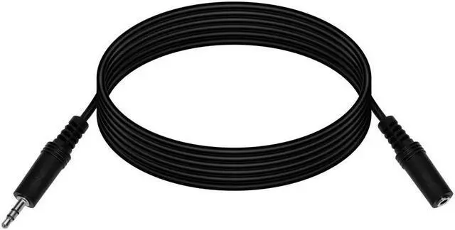 Alt view image 6 of 9 - Audio Cable,3.5mm,M/F,12 Ft MONOPRICE 649