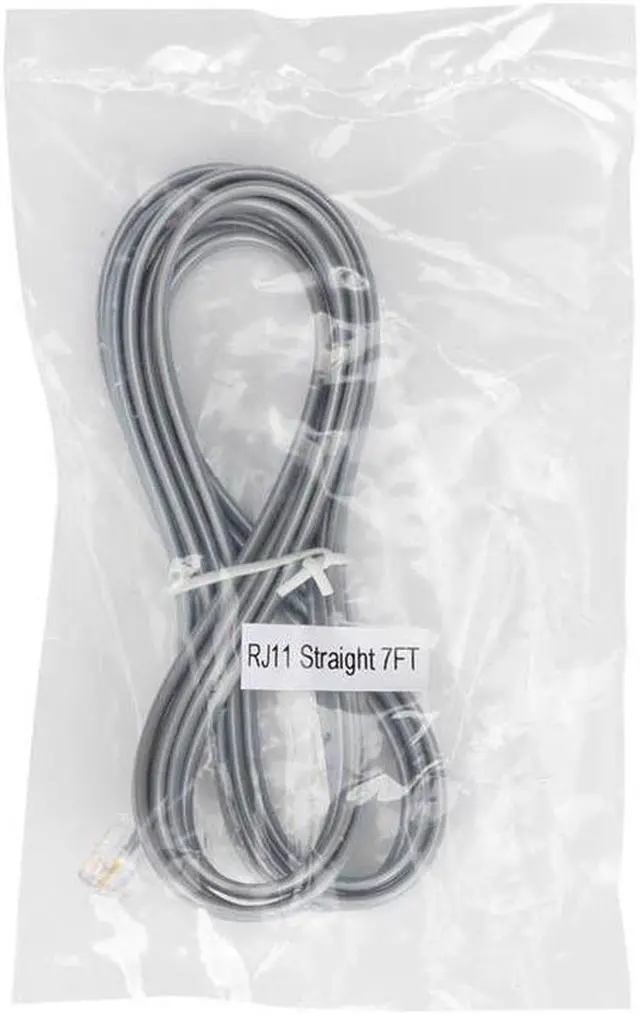Alt view image 5 of 9 - Monoprice Landline Telephone Cable - 7 Feet - RJ11(6P4C) Straight for Data