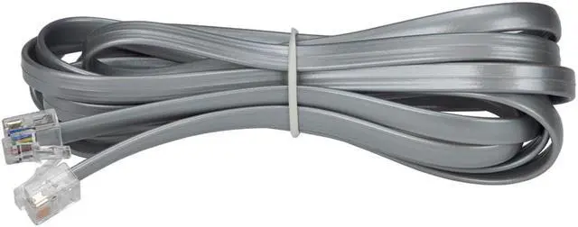 Alt view image 3 of 6 - Monoprice Landline Telephone Cable - 7 Feet - RJ12(6P6C) Straight for Data