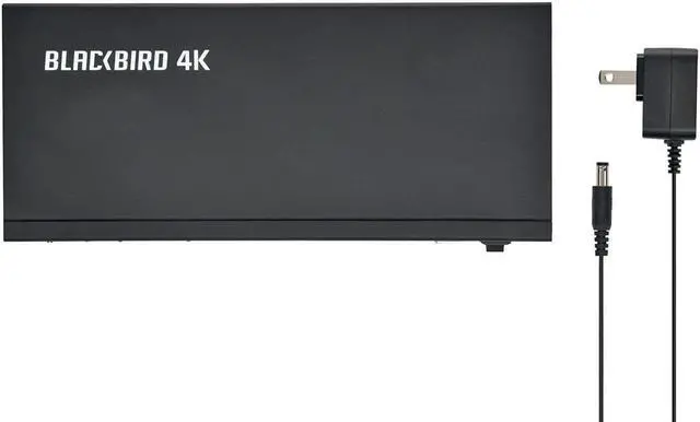 Alt view image 10 of 11 - Monoprice Blackbird 4K 2x4 HDMI Splitter And Switch - Black | 4k @ 30Hz Dolby TrueHD Support And Built in Automatically Adjusting Amplifier