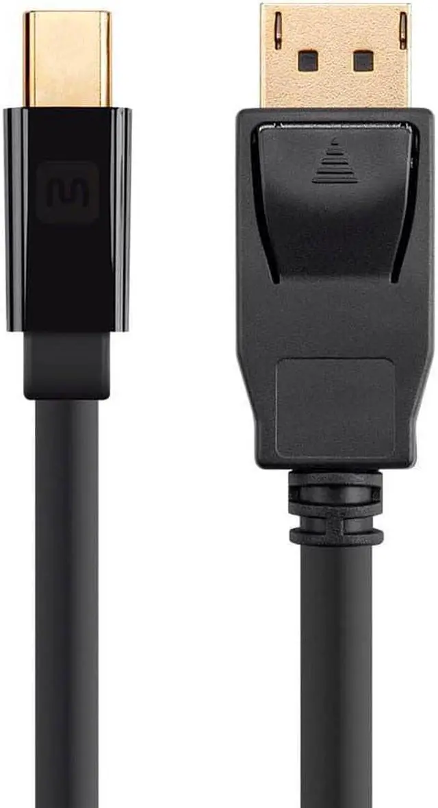 Main image of Monoprice Mini DisplayPort 1.2 to DisplayPort Cable - 1.5 Feet - Black | 4K Capable, Supports 3D Video - Select Series