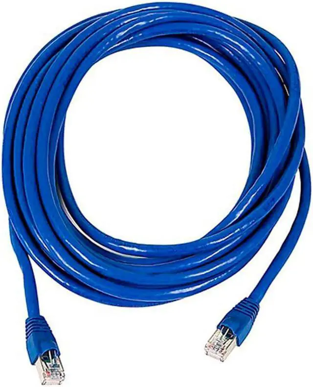 Main image of Monoprice Cat6A Ethernet Patch Cable - 20 Feet - Blue | Network Internet Cord - RJ45, Stranded, 550Mhz, STP, Pure Bare Copper Wire, 10G, 26AWG