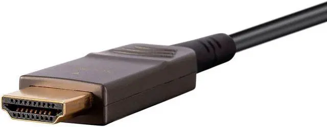 Alt view image 3 of 13 - Monoprice Ultra High Speed HDMI Cable - 100 Feet - Black, 8K@120Hz, Dynamic HDR, 48Gbps, Fiber Optic, eARC, AOC, YCbCr 4:4:4 - SlimRun AV Series