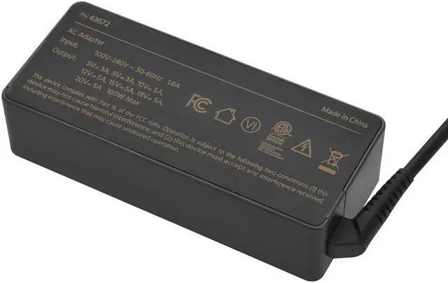 Alt view image 2 of 7 - Monoprice 100W Universal USB-C Laptop Charger