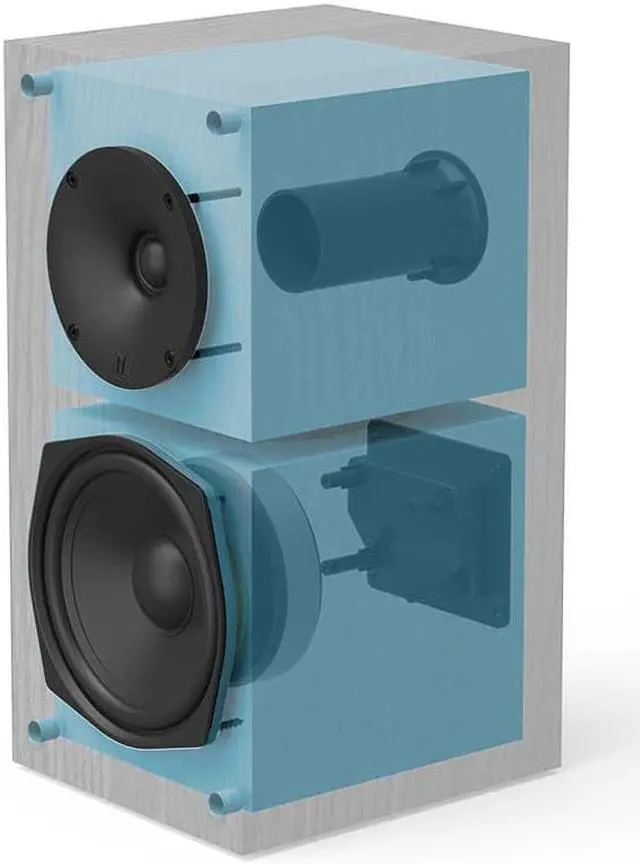 Alt view image 5 of 6 - Monoprice Monolith B5 Bookshelf Speaker - Black (Each) Powerful Woofers, Punchy Bass, High Performance Audio, For Home Theater System - Audition Series