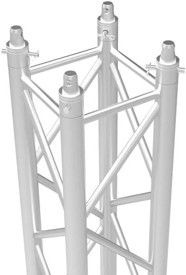 Alt view image 4 of 5 - Monoprice 12in x 12in Heavy-duty 2in Spigoted Truss 1m (3.28ft) Boltfree, with Hardware, Compatible With The Standard Size Systems, For DJ, Clubs, Stage Lighting, Concert - Stage Right Series