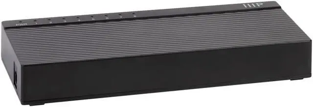 Alt view image 2 of 6 - Monoprice 8Port Fast Ethernet Unmanaged Network Switch | 10/100Mbps, Compact, Desktop or Wall Mount, Plug and Play, For Network Enabled Devices, Such As Computers, Laptops, Smart TVs