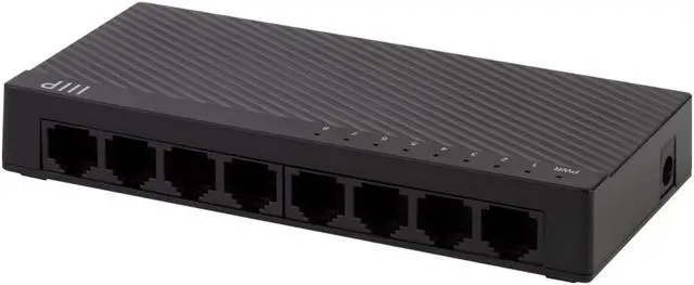 Alt view image 3 of 6 - Monoprice 8Port Fast Ethernet Unmanaged Network Switch | 10/100Mbps, Compact, Desktop or Wall Mount, Plug and Play, For Network Enabled Devices, Such As Computers, Laptops, Smart TVs