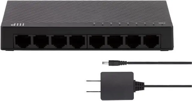Alt view image 6 of 6 - Monoprice 8Port Fast Ethernet Unmanaged Network Switch | 10/100Mbps, Compact, Desktop or Wall Mount, Plug and Play, For Network Enabled Devices, Such As Computers, Laptops, Smart TVs