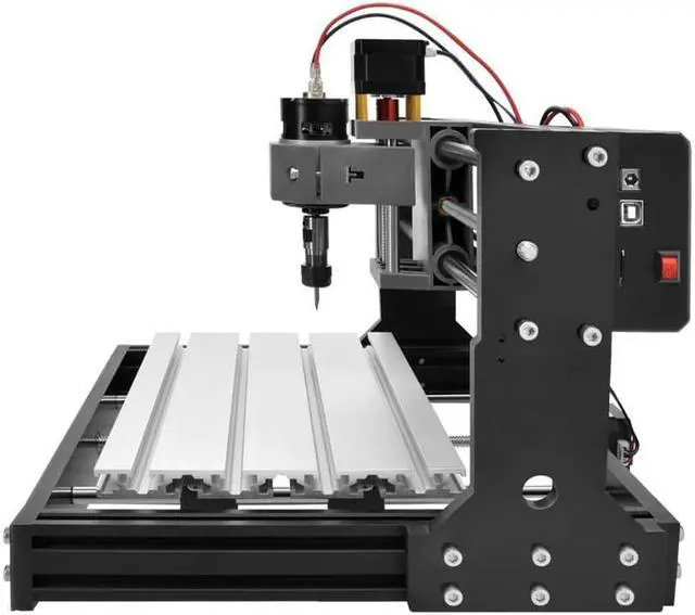 Alt view image 3 of 6 - Monoprice Benchtop CNC Router Kit, 3 Axis Engraving and Milling, Engrave or Mill Raw Materials Such As Soft Metals, Wood, Plastic, Acrylic, PVC and PCB to Create Crafted Products