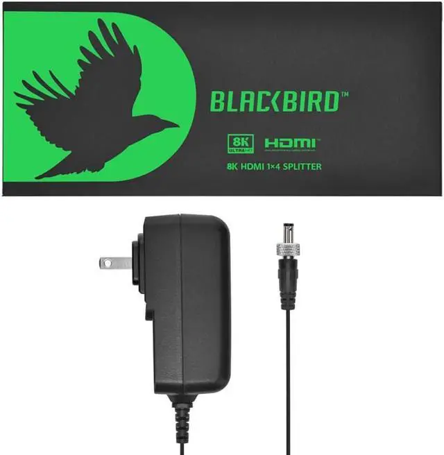 Alt view image 6 of 10 - Monoprice Blackbird 8K60 1x4 HDMI Splitter With Audio Extraction, HDMI 2.1, HDCP 2.3, for Xbox, HDTV, Computer, Projector, PS4, Fire Stick