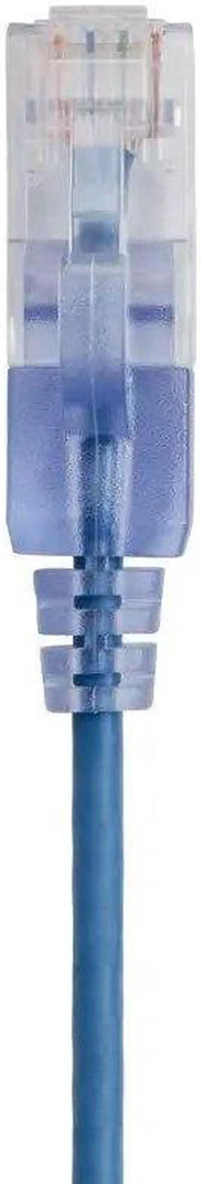 Alt view image 2 of 4 - MONOPRICE CAT6A 25FT BLUE PATCH CABLE_ UTP_ 30AWG_ 10G_ PURE BARE COPPER_ SNAGLE