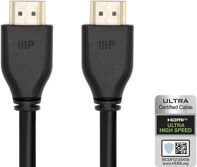 Main image of Monoprice 8K Certified Ultra High Speed HDMI Cable - 25 Feet - Black | HDMI 2.1, 8K@60Hz, 48Gbps, CL2 In-Wall Rated, 24AWG, For Gaming Consoles, PS 5, PlayStation 5 Digital Edition, Xbox X, and Xbox S