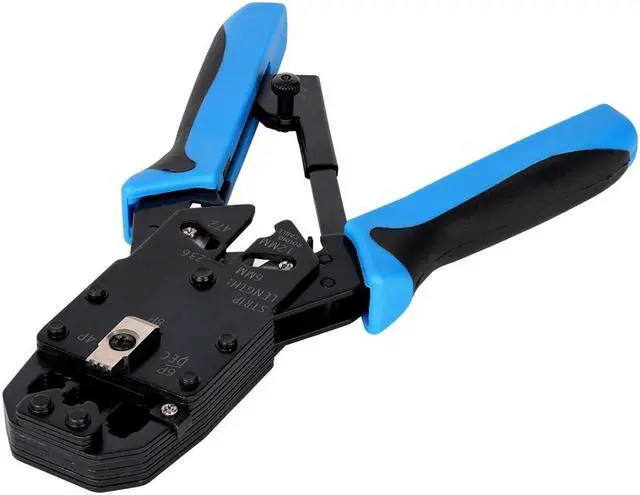 Alt view image 5 of 5 - Monoprice Professional Modular Crimps, Strips, and Cuts Tool with Ratchet