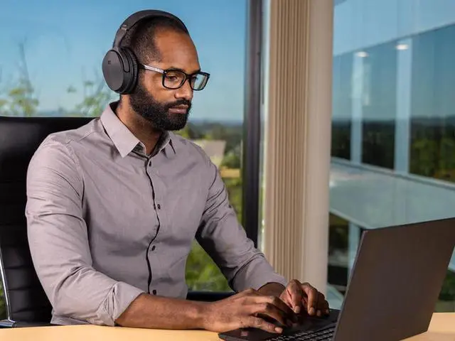 Alt view image 17 of 20 - Monoprice BT-300ANC Bluetooth Wireless Over Ear Headphones with Active Noise Cancelling (ANC) and Qualcomm aptX Audio - Black