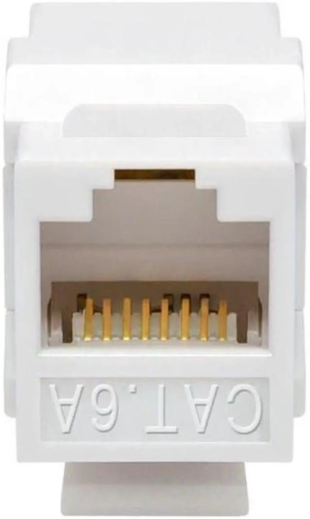 Alt view image 5 of 7 - Monoprice Cat6A UTP Keystone In-Line Coupler RJ45-RJ45